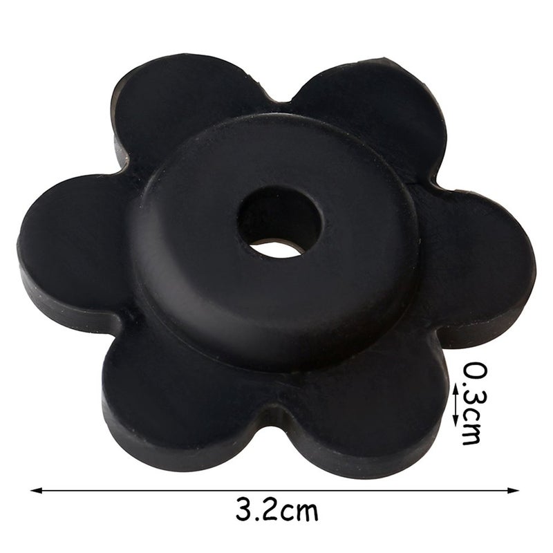 SUMAJU 5pcs Flag Stops, Rubber Garden Flag Stoppers Flag Pole Stopper for Christmas Garden Flag Pole Stand - Image 3